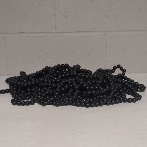 Full Length Wooden Bead Christmas Tree Garland (4 Strands)